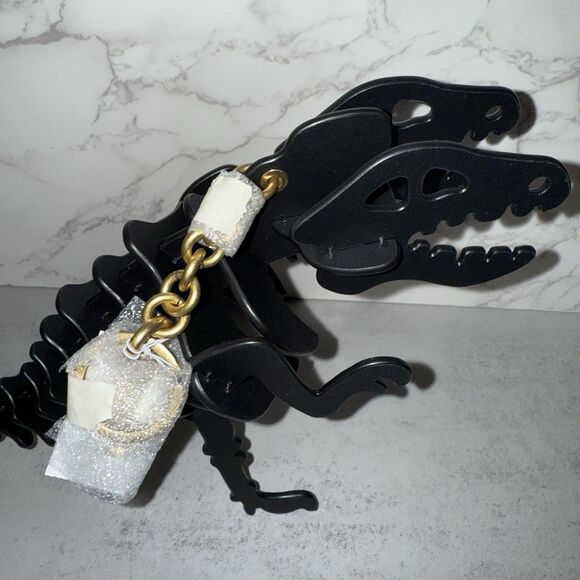 Coach Official Large Rexy Skeleton Bag Charm CCE76 B4/BK Brass/Black - Picture 2 of 8